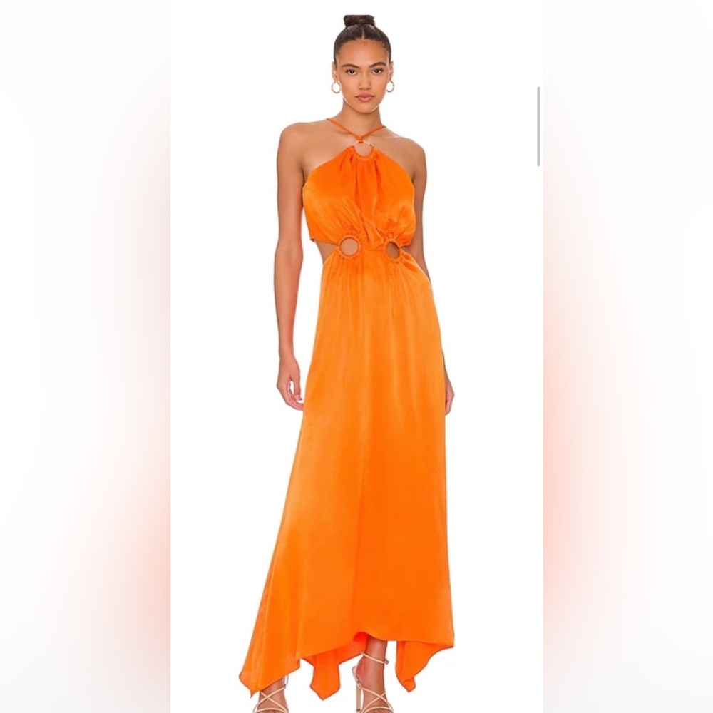 Elliott Visitant Maxi Dress Papaya Size M